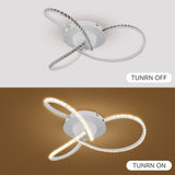 Irie Dimmable 3-Light LED Ceiling Light — White — Allure Home Collections