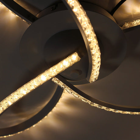 Irie Dimmable 3-Light LED Ceiling Light — White — Allure Home Collections