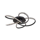 Irie Dimmable 5-Light LED Ceiling Light — Black — Allure Home Collections