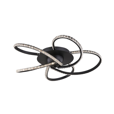 Irie Dimmable 5-Light LED Ceiling Light — Black — Allure Home Collections