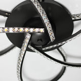 Irie Dimmable 5-Light LED Ceiling Light — Black — Allure Home Collections