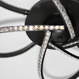 Irie Dimmable 5-Light LED Ceiling Light — Black — Allure Home Collections