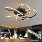 Irie Dimmable 5-Light LED Ceiling Light — Black — Allure Home Collections