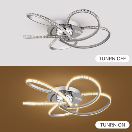 Irie Chrome Dimmable 5-Light LED Ceiling Light — Allure Home Collections