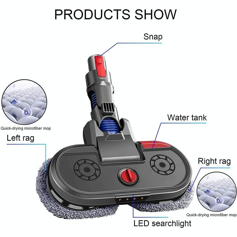 Electric Vacuum Cleaner with Mopping Head