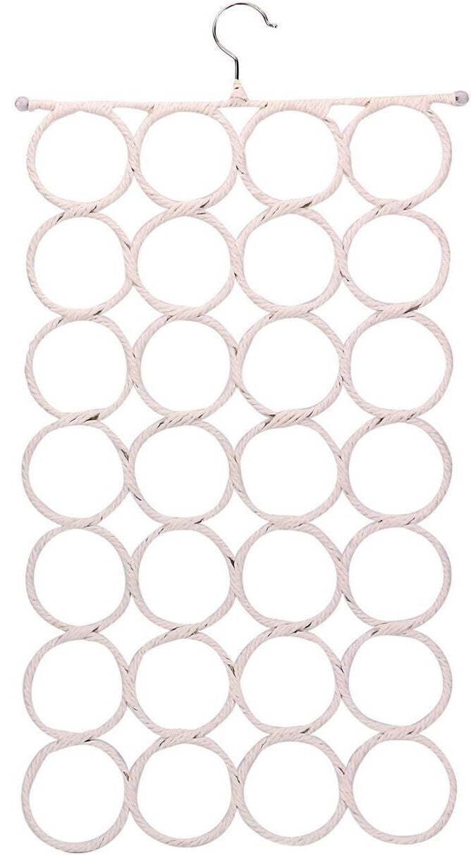 28-Hole Scarf and Accessory Organizer Hanger