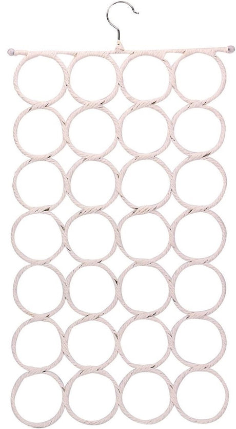 28-Hole Scarf and Accessory Organizer Hanger