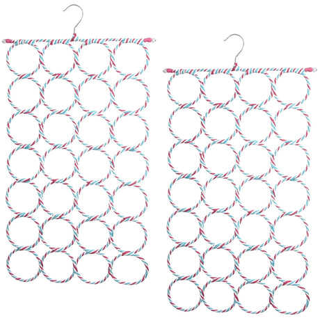 24-Hole Scarf and Accessory Organizer Hanger