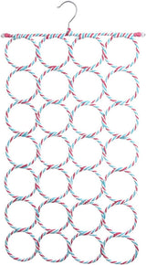 24-Hole Scarf and Accessory Organizer Hanger