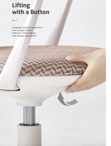 UFOU Joyin Tail Ergonomic Chair - Flamingo Edition