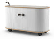 FITIN Rollin Mobile Roller Shutter Storage Cabinet — Adjustable Shelves and Wheels — Allure Home Collections