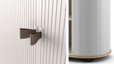 FITIN Rollin Mobile Roller Shutter Storage Cabinet — Adjustable Shelves and Wheels — Allure Home Collections