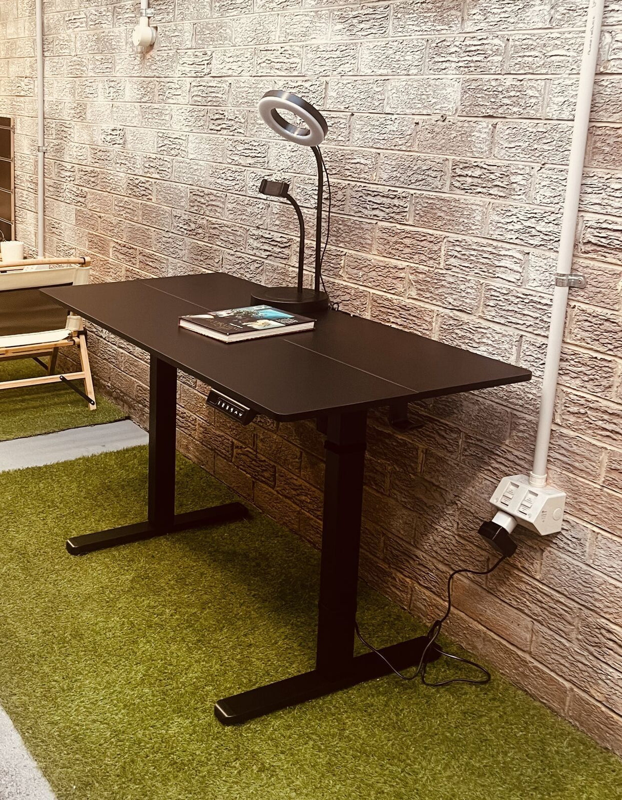 Dunlop Electric Standing Desk, Black 120cm