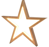 Large Bamboo Star LED Hanging Lamp Set