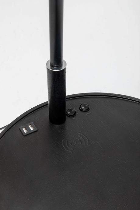 Tripod Floor Lamp with Storage and USB Charger