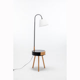 Elegant Tripod Lamp with Storage and USB Charger