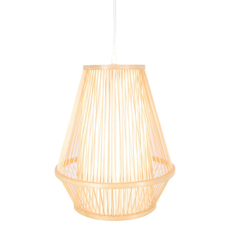 Natural Woven Bamboo Empire Pendant Lamp