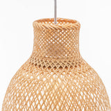 Natural Woven Bamboo Cone Pendant Lamp — Boho Bell Shade — Allure Home Collections