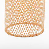 Natural Woven Bamboo Cone Pendant Lamp — Boho Bell Shade — Allure Home Collections