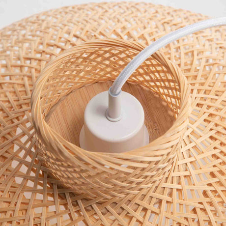 Natural Hand-Woven Bamboo Dome Pendant Lamp — Allure Home Collections