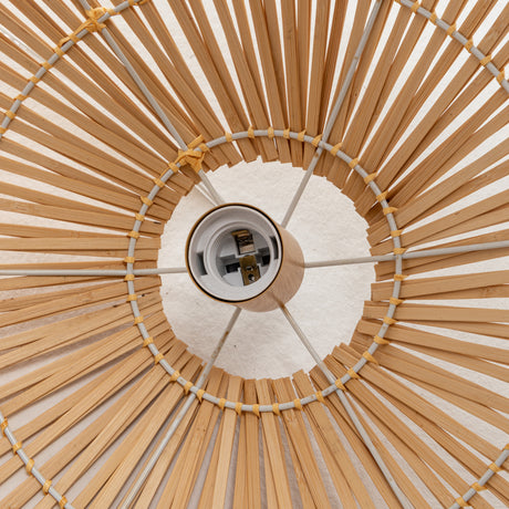 Solara Sphere Natural Hand-Woven Bamboo Cage Pendant Lamp — Allure Home Collections