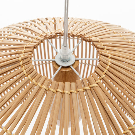 Solara Sphere Natural Hand-Woven Bamboo Cage Pendant Lamp — Allure Home Collections