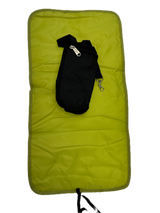 Large black baby nappy changing travel tote bag
