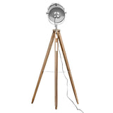 Antique Wood Tripod Nautical Floor Lamp
