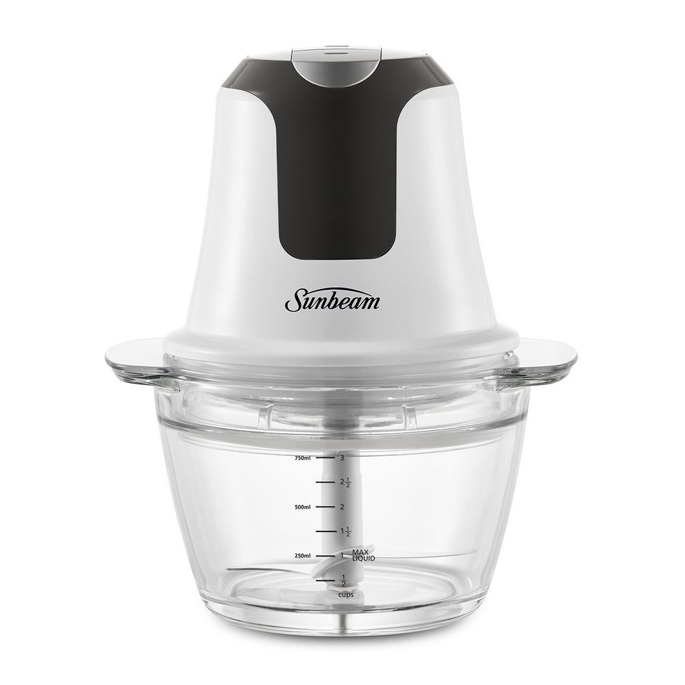 Stainless steel blade assembly and whisk attachment for the mini chopper