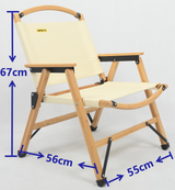 Owen Springs Bamboo Folding Camp Chair, Khaki