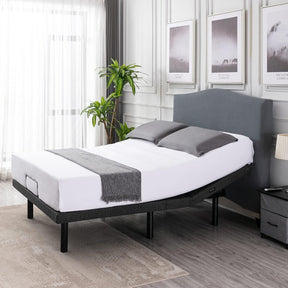 Artarmon queen adjustable zero gravity bed base with raised head and foot in a modern bedroom
