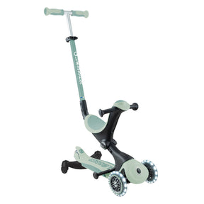 Pistachio 3 in 1 kids scooter with seat and light up wheels