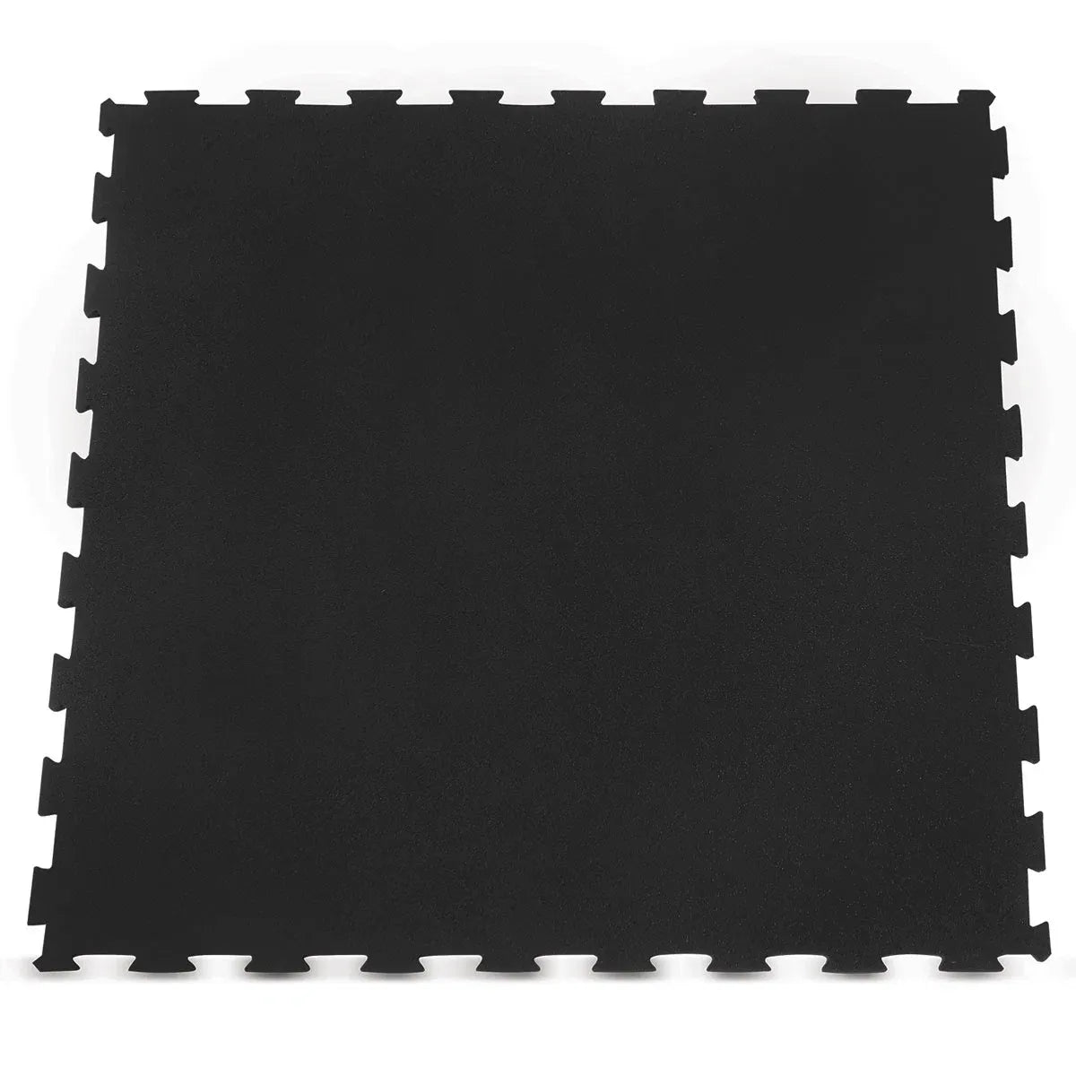Recycled rubber interlocking gym tiles locked together on a training floor