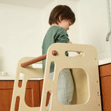 Convertible helper tower and table