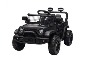 Black kids electric ride on car with LED headlights