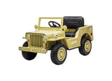 Correntoso khaki kids electric military ride on car with shovel