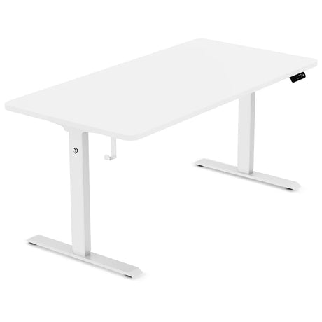 Garran white standing desk in a home office