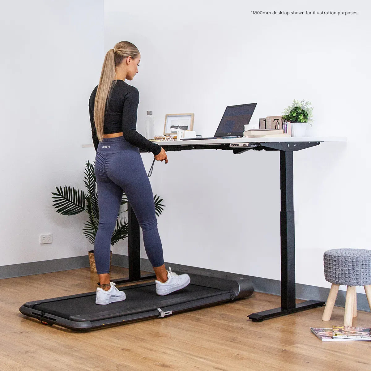Wanniassa Electric Standing Desk, White 150cm view 3