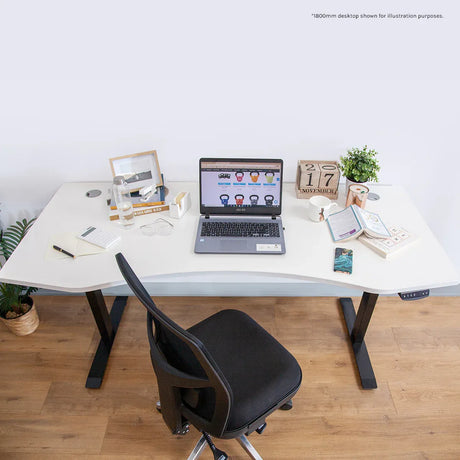 Wanniassa Electric Standing Desk, White 150cm view 4