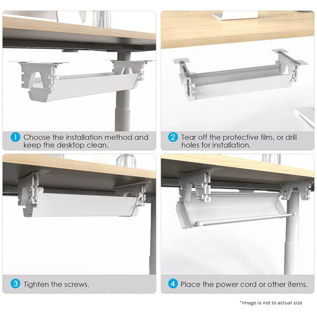 Wanniassa Electric Standing Desk, White 150cm view 9