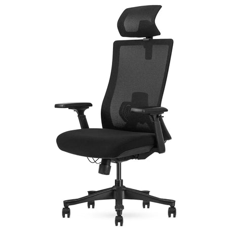 Exmouth black mesh ergonomic high back office chair