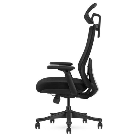 Exmouth black mesh ergonomic high back office chair