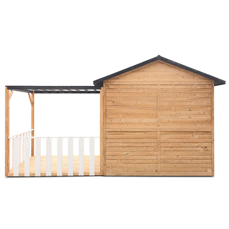 Wooden Cubby House with Pergola