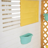 Kids garden playhouse fence detail