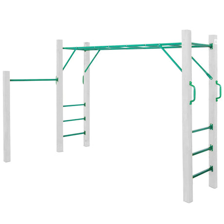 Monkey bar rungs and frame detail