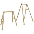 Growable wooden swing frame