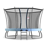 Round spring trampoline with safety enclosure large 366cm view 1