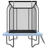 Kids Rectangular Spring Trampoline Set with Safety Enclosure and Ladder