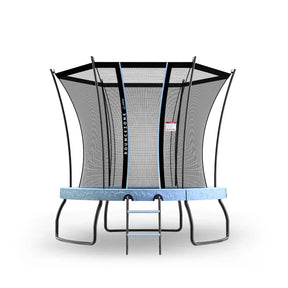 Round spring trampoline with safety enclosure small 243cm