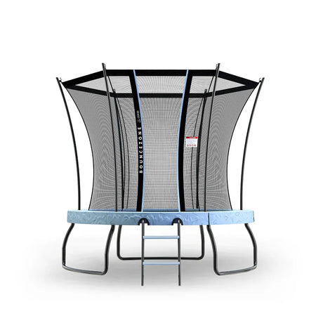 Round spring trampoline with safety enclosure small 243cm